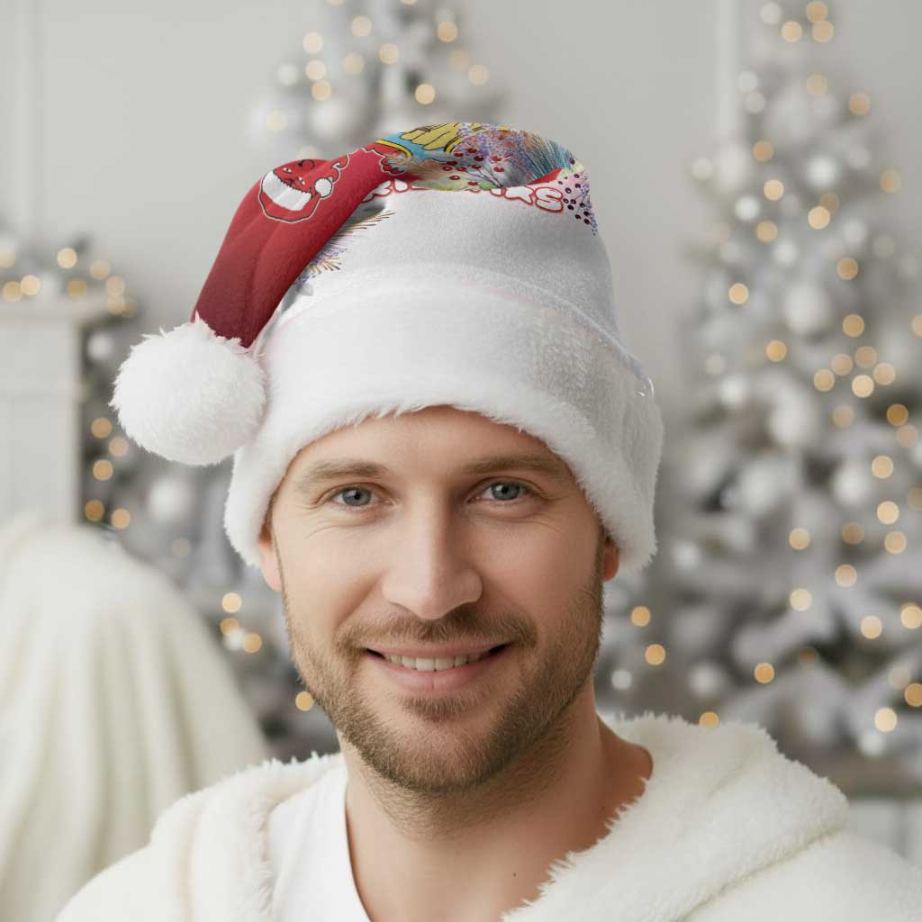 Bermuda Christmas Santa Hat Coquette Bow Xmas Vibe - Wonder Print Shop