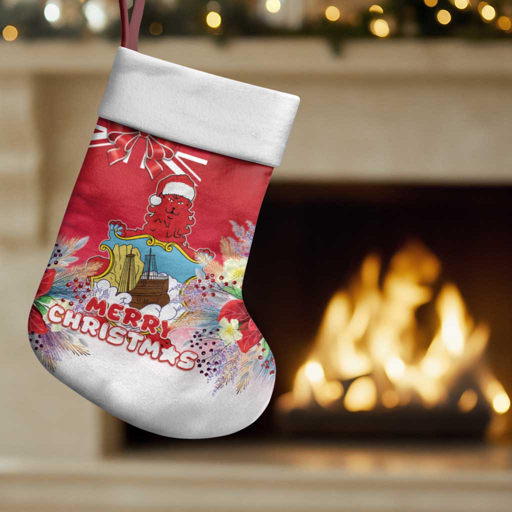 Bermuda Christmas Stocking Coquette Bow Xmas Vibe - Wonder Print Shop