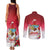 Bermuda Christmas Couples Matching Tank Maxi Dress and Long Sleeve Button Shirt Coquette Bow Xmas Vibe - Wonder Print Shop