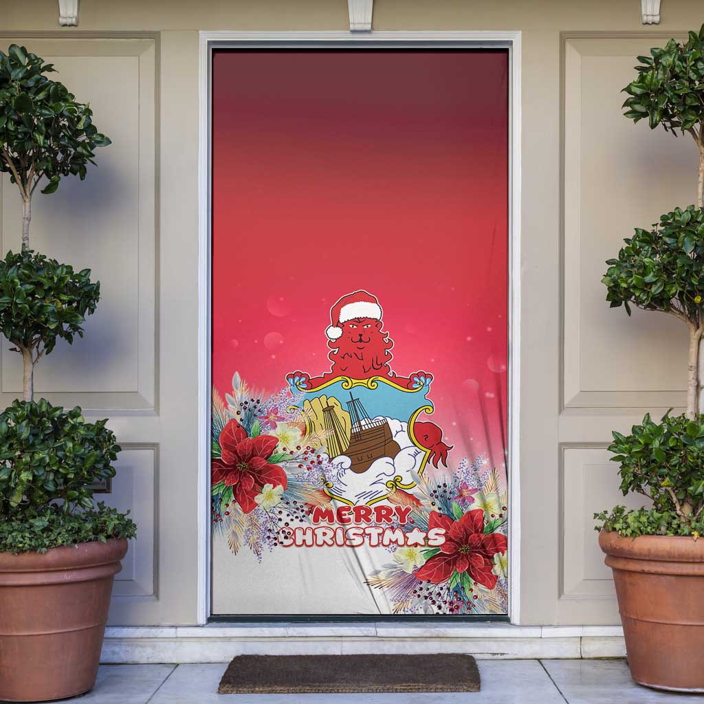 Bermuda Christmas Door Cover Coquette Bow Xmas Vibe - Wonder Print Shop