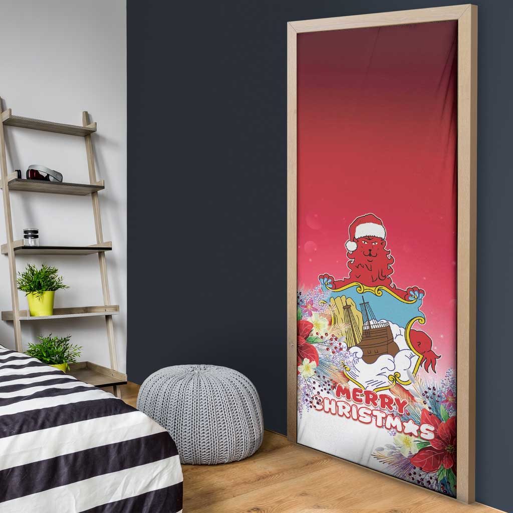 Bermuda Christmas Door Cover Coquette Bow Xmas Vibe - Wonder Print Shop