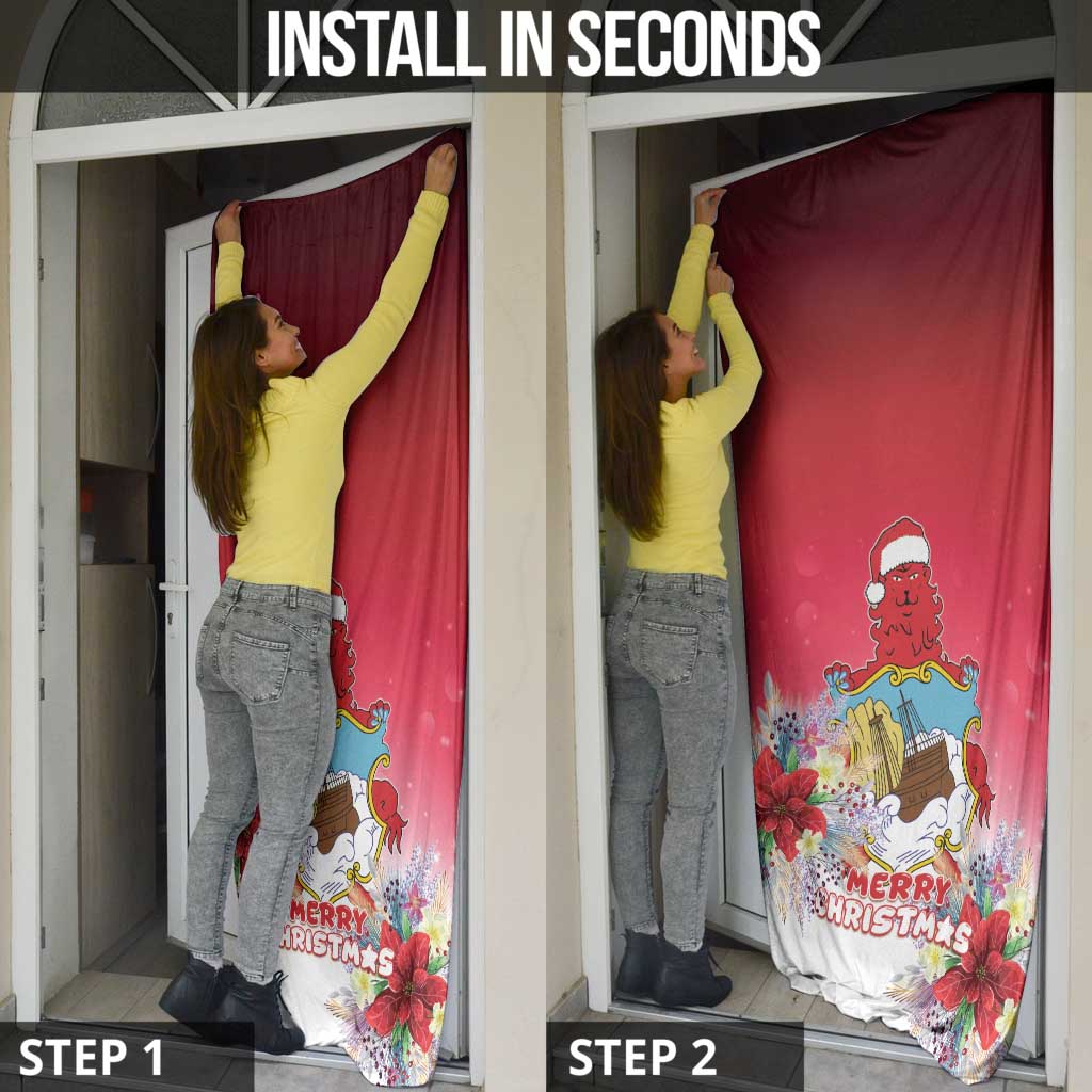 Bermuda Christmas Door Cover Coquette Bow Xmas Vibe - Wonder Print Shop