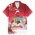 Bermuda Christmas Family Matching Mermaid Dress and Hawaiian Shirt Coquette Bow Xmas Vibe - Wonder Print Shop