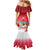 Bermuda Christmas Family Matching Mermaid Dress and Hawaiian Shirt Coquette Bow Xmas Vibe - Wonder Print Shop