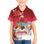 Bermuda Christmas Family Matching Off The Shoulder Long Sleeve Dress and Hawaiian Shirt Coquette Bow Xmas Vibe - Wonder Print Shop