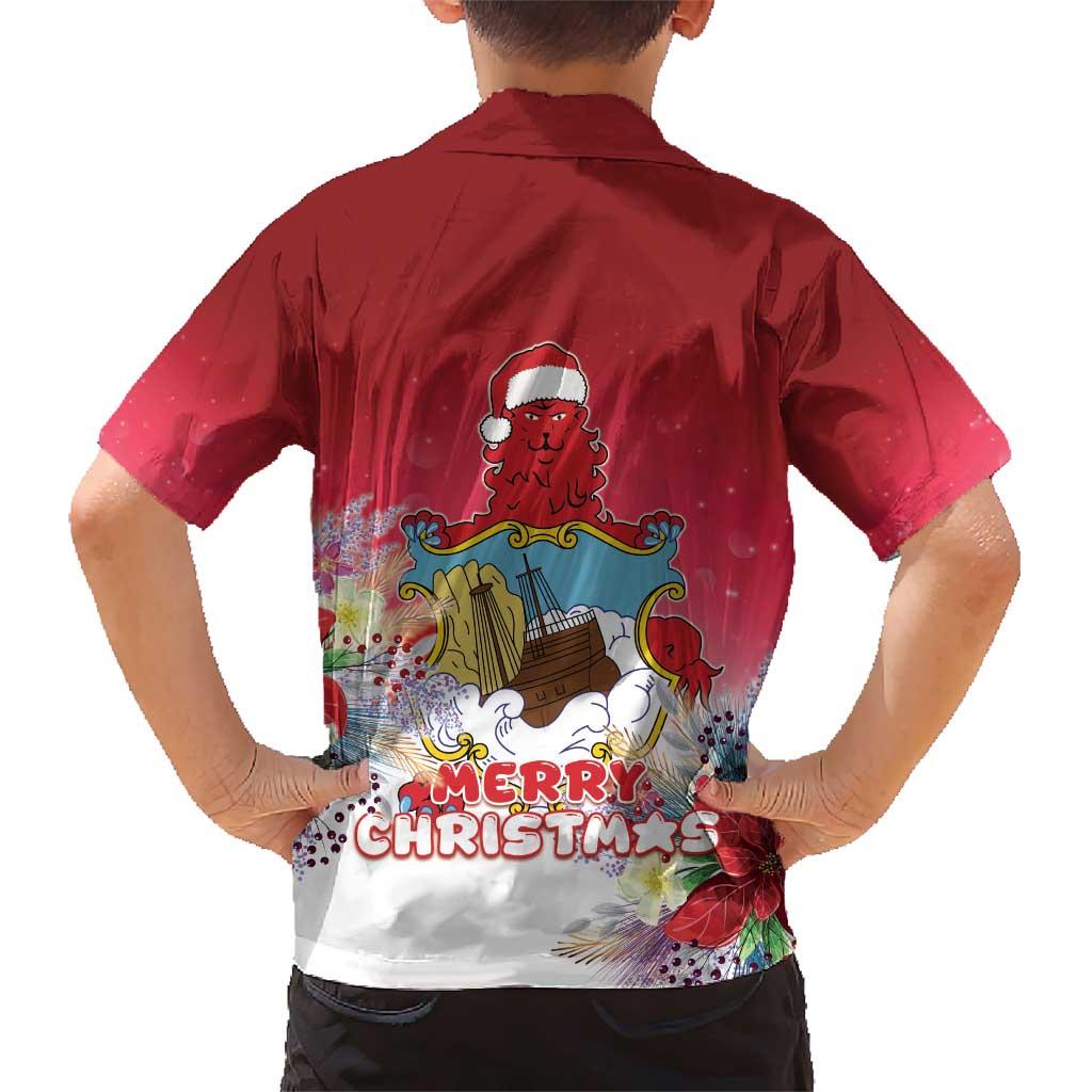 Bermuda Christmas Family Matching Short Sleeve Bodycon Dress and Hawaiian Shirt Coquette Bow Xmas Vibe - Wonder Print Shop