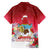Bermuda Christmas Family Matching Short Sleeve Bodycon Dress and Hawaiian Shirt Coquette Bow Xmas Vibe - Wonder Print Shop