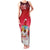 Bermuda Christmas Family Matching Tank Maxi Dress and Hawaiian Shirt Coquette Bow Xmas Vibe - Wonder Print Shop
