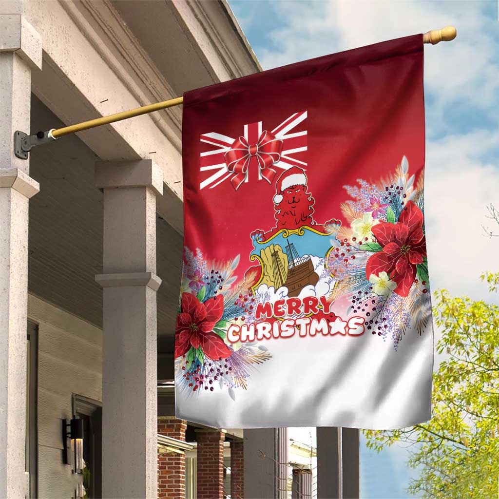 Bermuda Christmas Garden Flag Coquette Bow Xmas Vibe - Wonder Print Shop