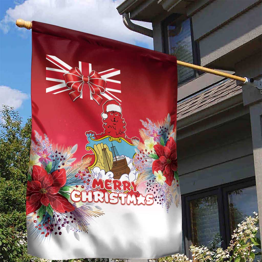 Bermuda Christmas Garden Flag Coquette Bow Xmas Vibe - Wonder Print Shop