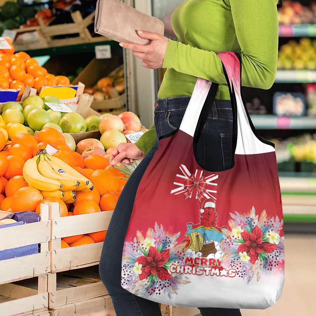 Bermuda Christmas Grocery Bag Coquette Bow Xmas Vibe - Wonder Print Shop