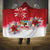 Bermuda Christmas Hooded Blanket Coquette Bow Xmas Vibe - Wonder Print Shop