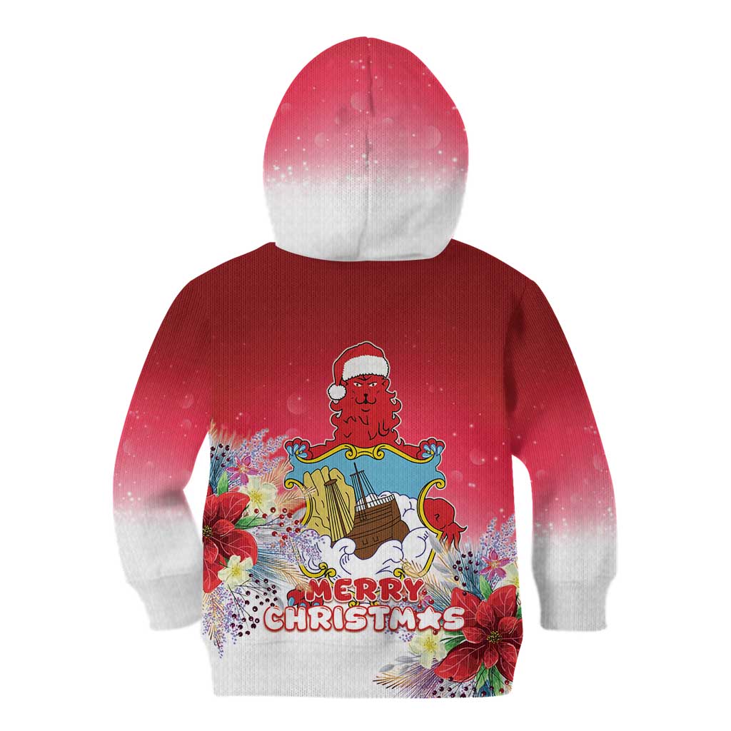 Bermuda Christmas Kid Hoodie Coquette Bow Xmas Vibe - Wonder Print Shop