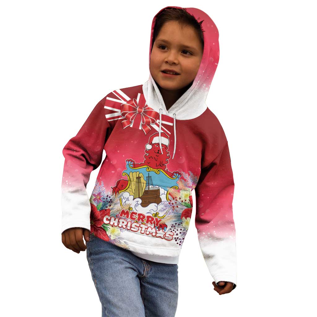 Bermuda Christmas Kid Hoodie Coquette Bow Xmas Vibe - Wonder Print Shop