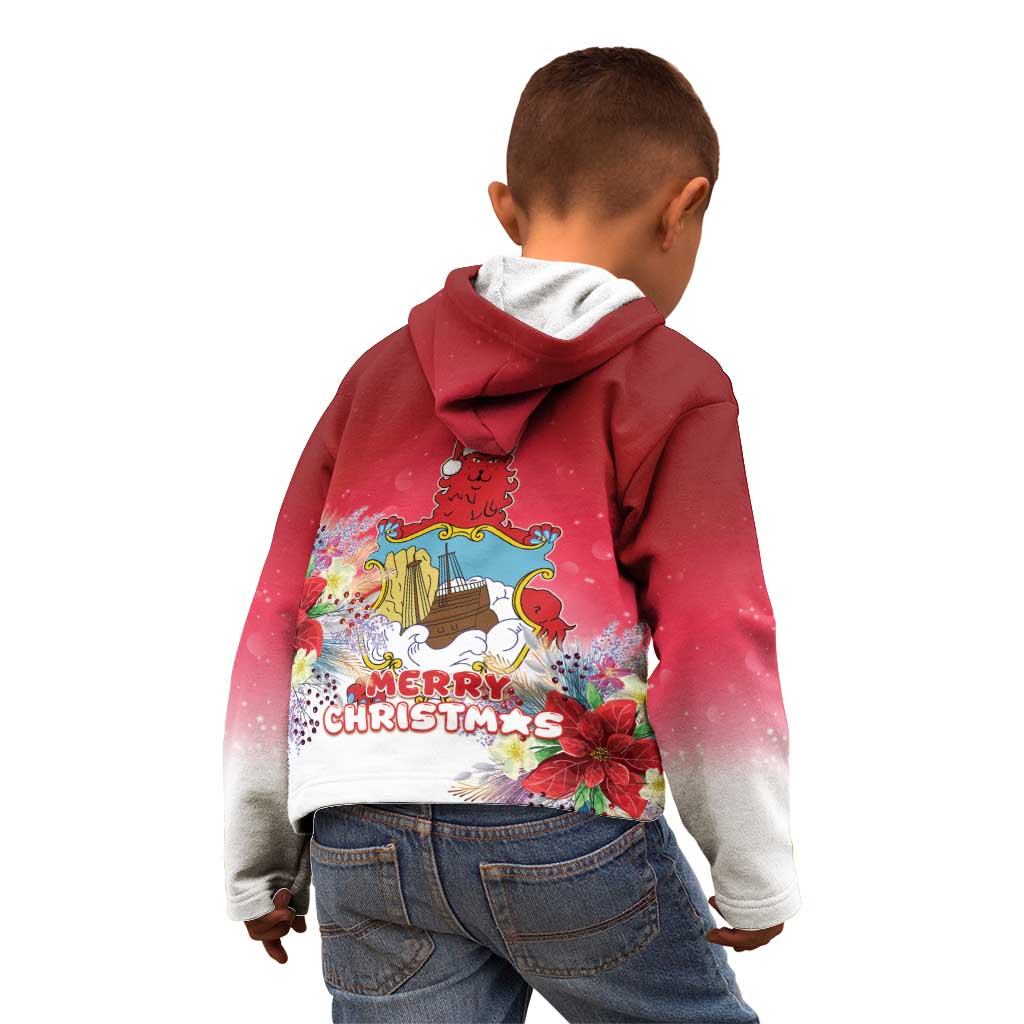 Bermuda Christmas Kid Hoodie Coquette Bow Xmas Vibe - Wonder Print Shop