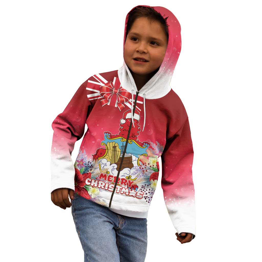 Bermuda Christmas Kid Hoodie Coquette Bow Xmas Vibe - Wonder Print Shop