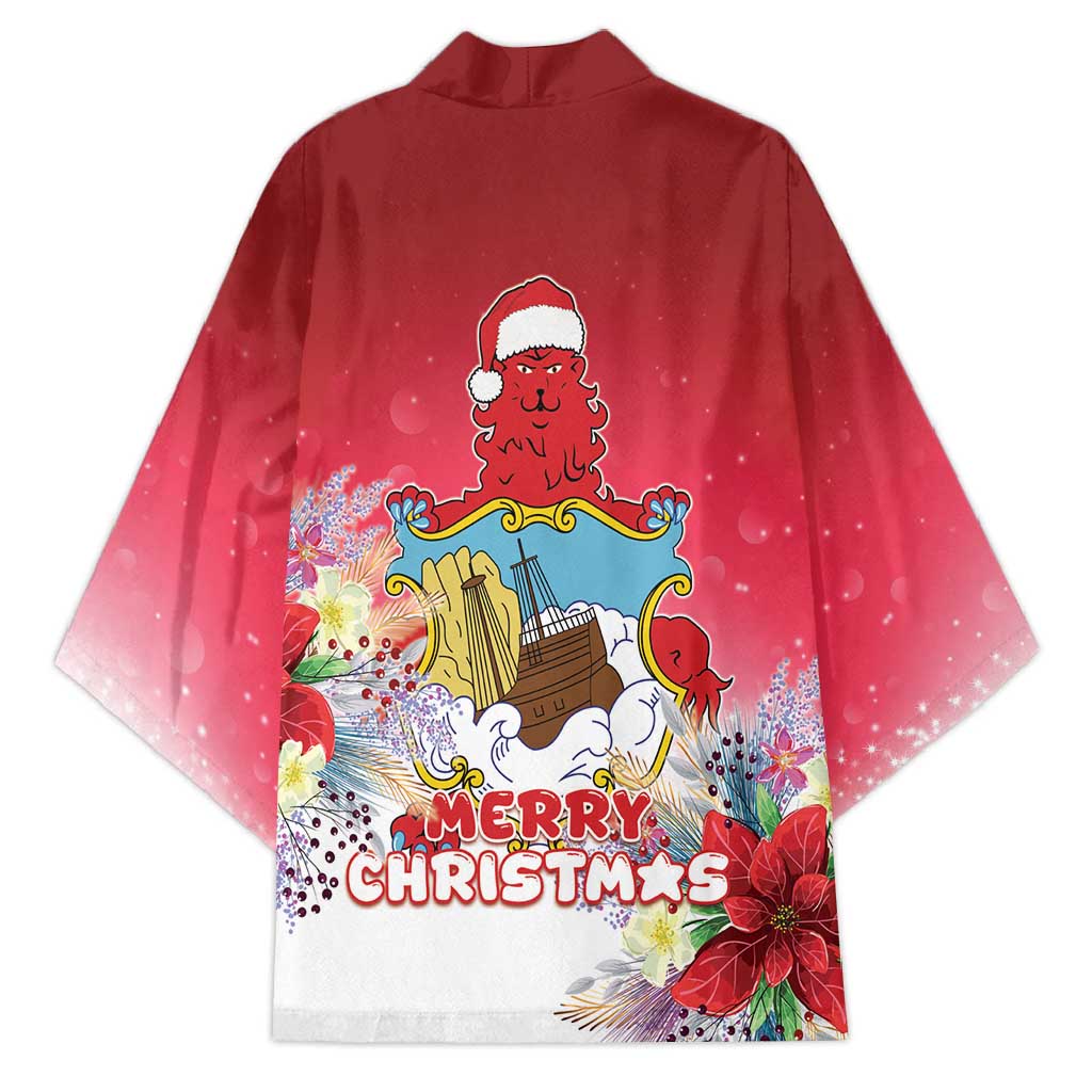 Bermuda Christmas Kimono Coquette Bow Xmas Vibe - Wonder Print Shop