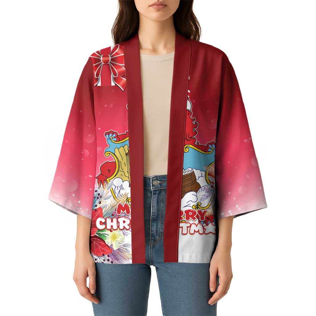 Bermuda Christmas Kimono Coquette Bow Xmas Vibe - Wonder Print Shop