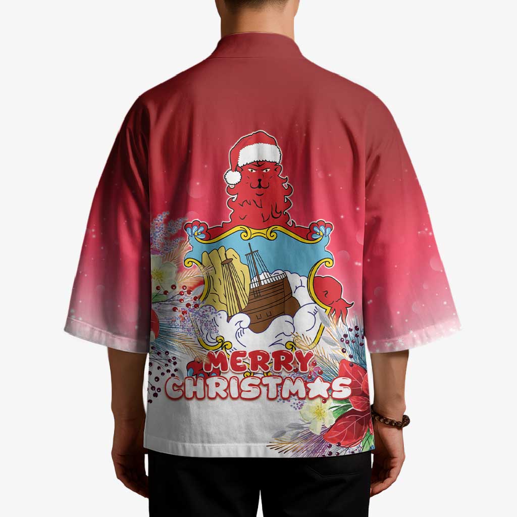 Bermuda Christmas Kimono Coquette Bow Xmas Vibe - Wonder Print Shop