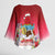 Bermuda Christmas Kimono Sleeve Blouse Coquette Bow Xmas Vibe - Wonder Print Shop