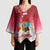 Bermuda Christmas Kimono Sleeve Blouse Coquette Bow Xmas Vibe - Wonder Print Shop