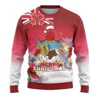 Bermuda Christmas Ugly Christmas Sweater Coquette Bow Xmas Vibe - Wonder Print Shop