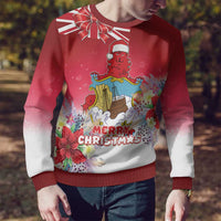 Bermuda Christmas Ugly Christmas Sweater Coquette Bow Xmas Vibe - Wonder Print Shop