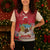 Bermuda Christmas Knitted V-Neck Vest Coquette Bow Xmas Vibe - Wonder Print Shop