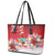 Bermuda Christmas Leather Tote Bag Coquette Bow Xmas Vibe - Wonder Print Shop