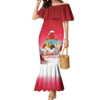 Bermuda Christmas Mermaid Dress Coquette Bow Xmas Vibe - Wonder Print Shop