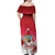 Bermuda Christmas Off Shoulder Maxi Dress Coquette Bow Xmas Vibe - Wonder Print Shop