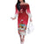 Bermuda Christmas Off The Shoulder Long Sleeve Dress Coquette Bow Xmas Vibe - Wonder Print Shop