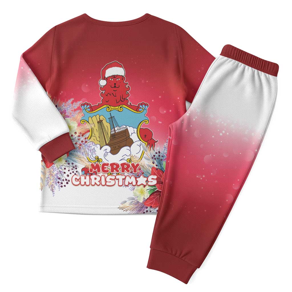 Bermuda Christmas Pajama Set Coquette Bow Xmas Vibe - Wonder Print Shop