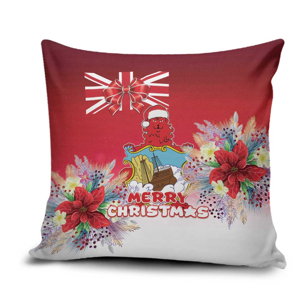 Bermuda Christmas Pillow Cover Coquette Bow Xmas Vibe - Wonder Print Shop