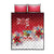 Bermuda Christmas Quilt Bed Set Coquette Bow Xmas Vibe - Wonder Print Shop
