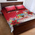 Bermuda Christmas Quilt Bed Set Coquette Bow Xmas Vibe - Wonder Print Shop