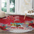 Bermuda Christmas Round Carpet Coquette Bow Xmas Vibe - Wonder Print Shop