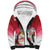 Bermuda Christmas Sherpa Hoodie Coquette Bow Xmas Vibe - Wonder Print Shop