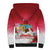 Bermuda Christmas Sherpa Hoodie Coquette Bow Xmas Vibe - Wonder Print Shop