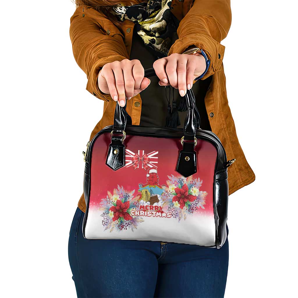 Bermuda Christmas Shoulder Handbag Coquette Bow Xmas Vibe - Wonder Print Shop