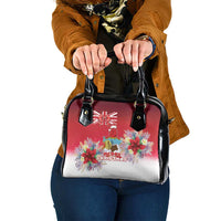 Bermuda Christmas Shoulder Handbag Coquette Bow Xmas Vibe - Wonder Print Shop