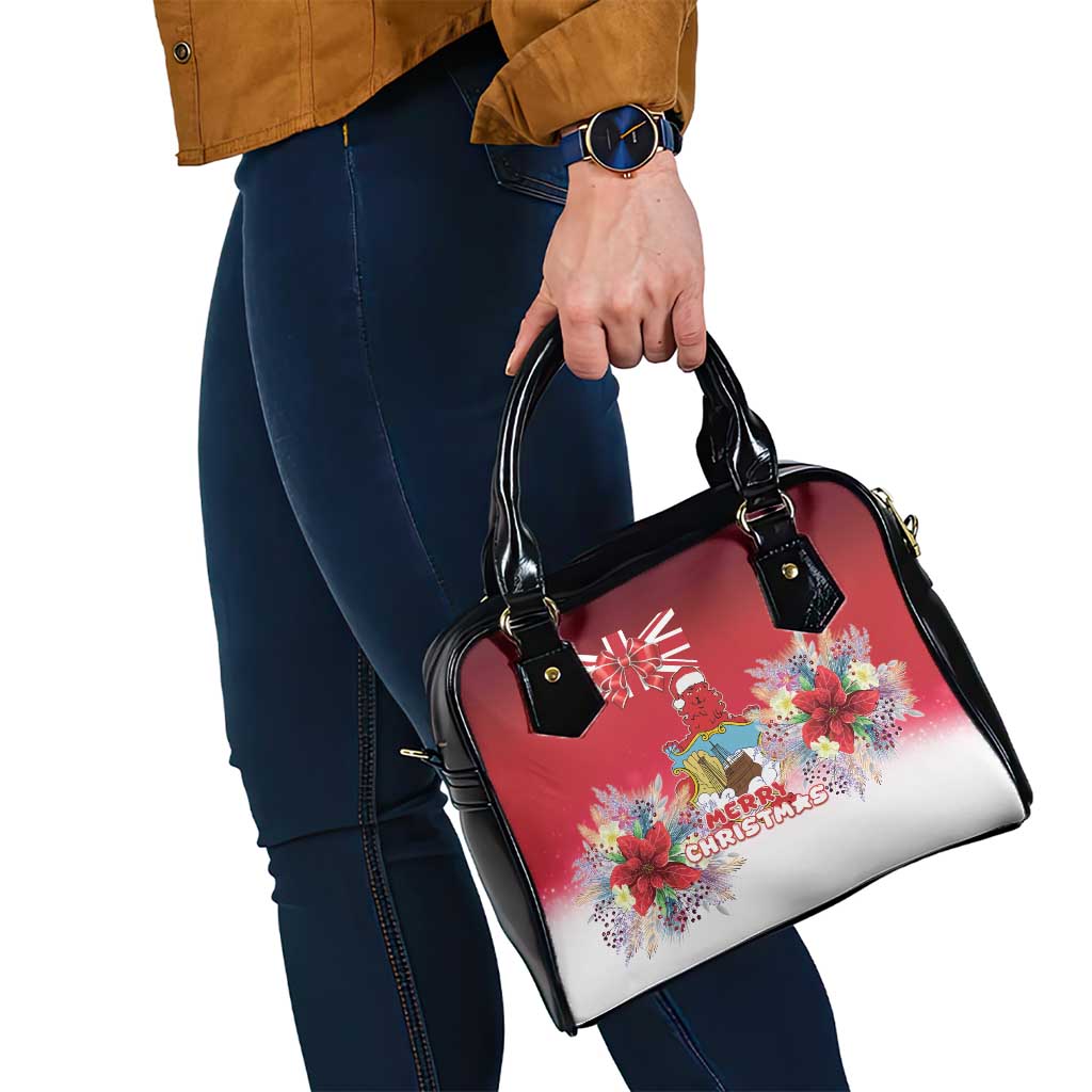 Bermuda Christmas Shoulder Handbag Coquette Bow Xmas Vibe - Wonder Print Shop