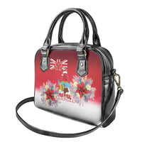 Bermuda Christmas Shoulder Handbag Coquette Bow Xmas Vibe - Wonder Print Shop