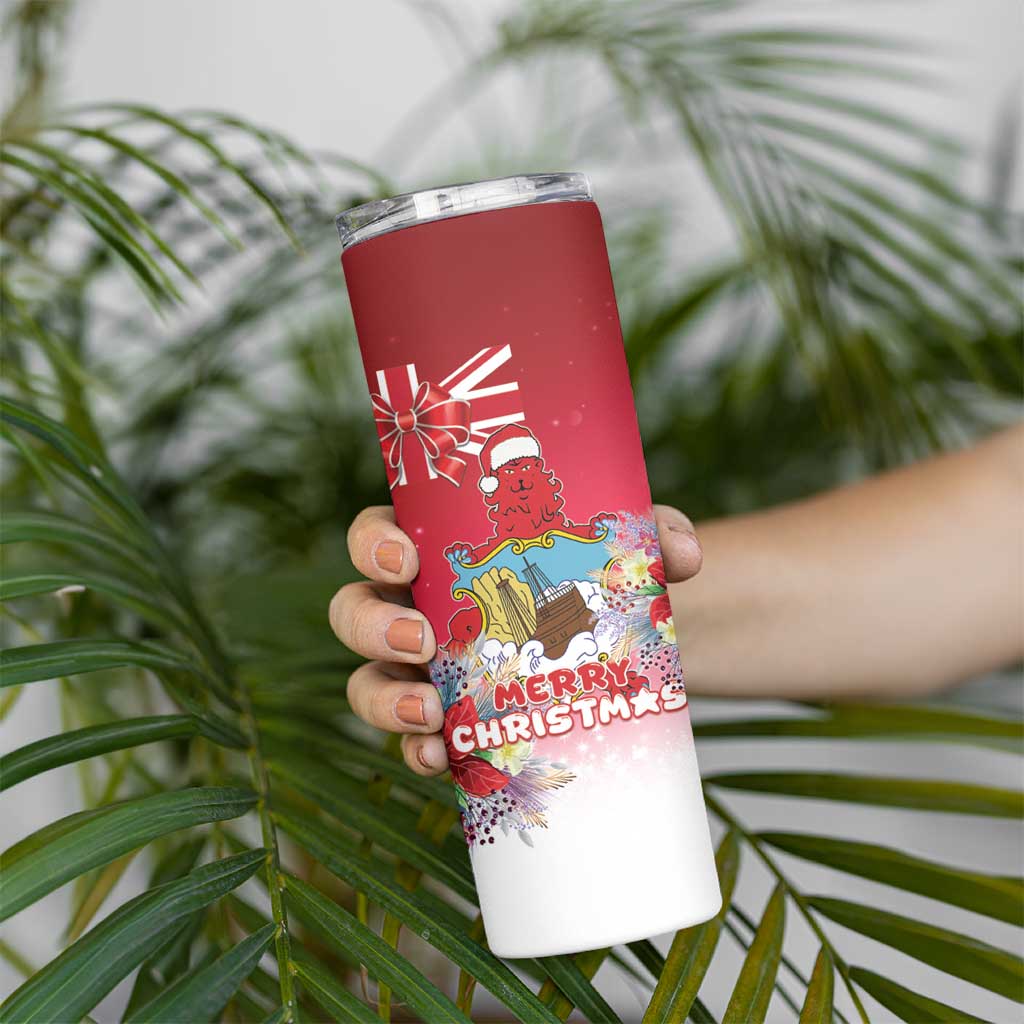 Bermuda Christmas Skinny Tumbler Coquette Bow Xmas Vibe - Wonder Print Shop