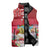 Bermuda Christmas Sleeveless Puffer Jacket Coquette Bow Xmas Vibe - Wonder Print Shop