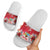 Bermuda Christmas Slide Sandals Coquette Bow Xmas Vibe - Wonder Print Shop