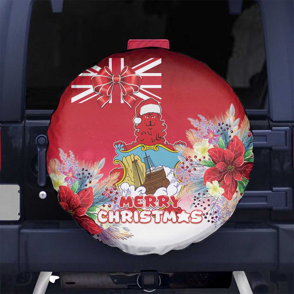 Bermuda Christmas Spare Tire Cover Coquette Bow Xmas Vibe - Wonder Print Shop