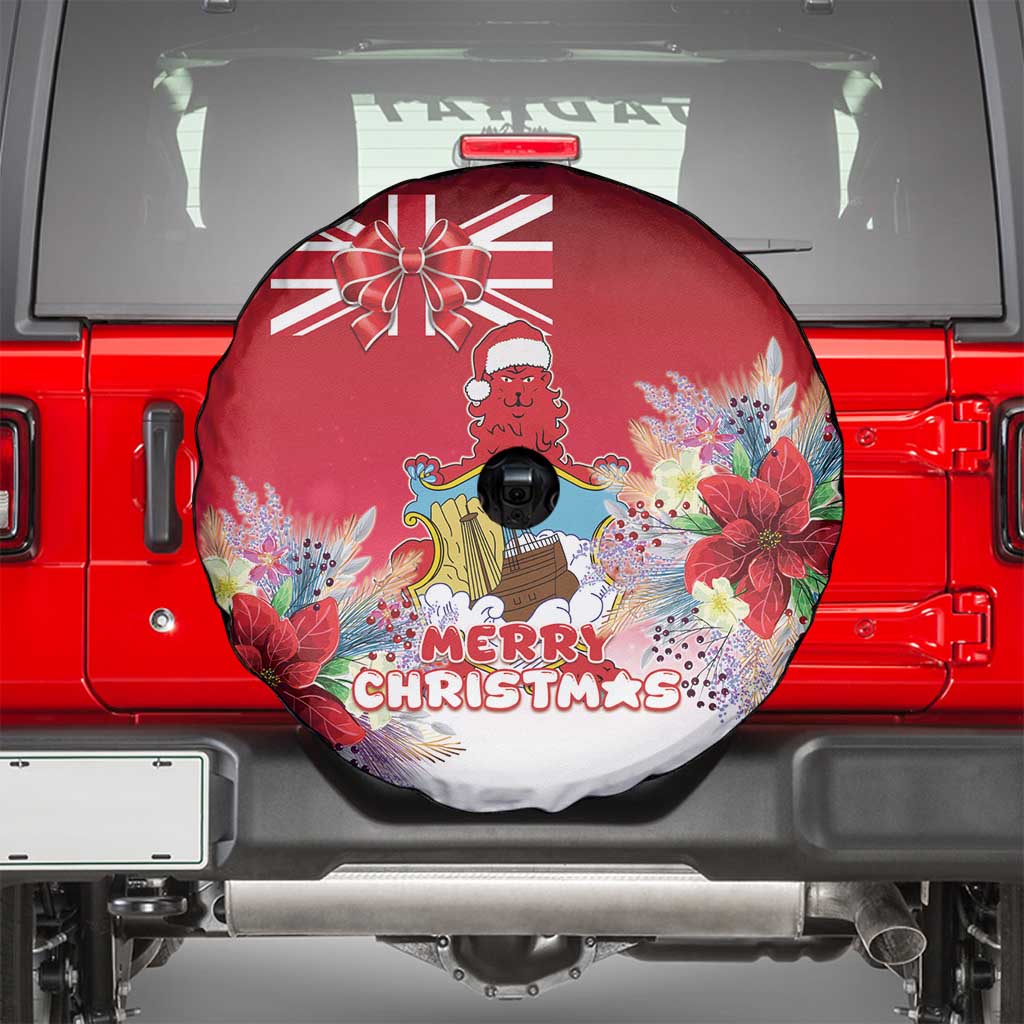 Bermuda Christmas Spare Tire Cover Coquette Bow Xmas Vibe - Wonder Print Shop