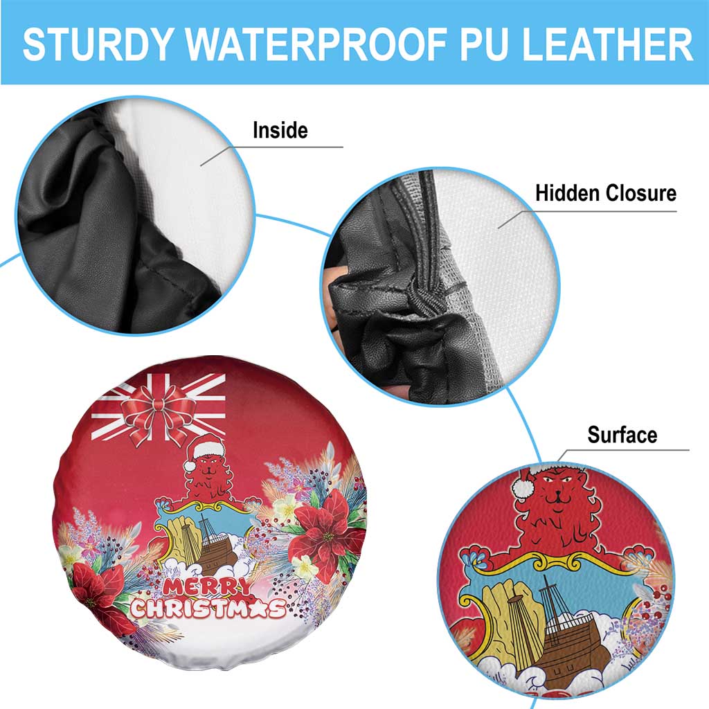 Bermuda Christmas Spare Tire Cover Coquette Bow Xmas Vibe - Wonder Print Shop