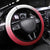 Bermuda Christmas Steering Wheel Cover Coquette Bow Xmas Vibe - Wonder Print Shop